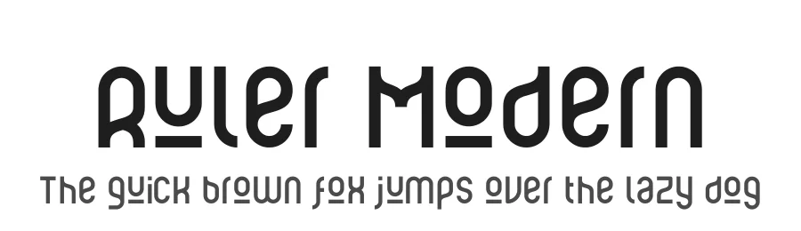 Ruler Modern by Levi Szekeres — Decorative Font