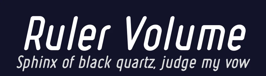 Ruler Volume by Levi Szekeres — Sans Serif Font — thumbnail 2