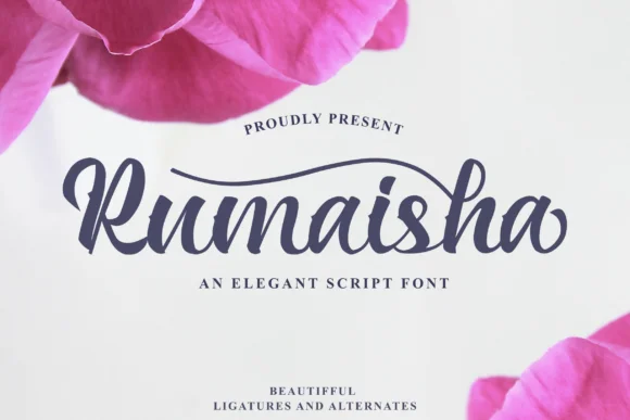 Rumaisha Font by zeenesia โ Script Handwritten Font