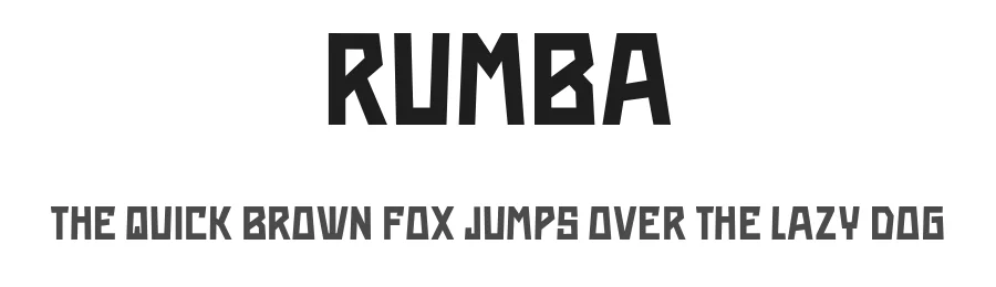 Rumba by Vladimir Nikolic β Decorative Font