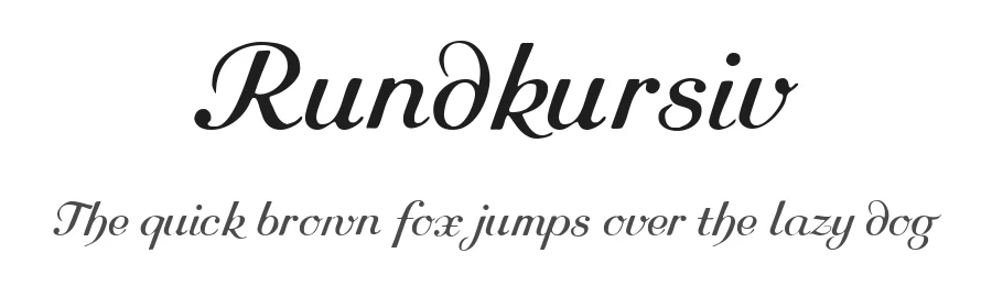 Rundkursiv