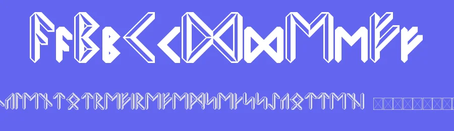Rune Script by Mikkel Strøyer — Dingbats Font — thumbnail 3