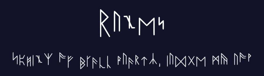 Runes by Matts Dagstad — Dingbats Font — thumbnail 2