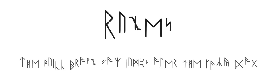 Runes by Matts Dagstad β Dingbats Font