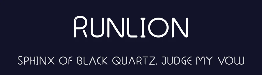 Runlion by Hedi Miftah — Sans Serif Font — thumbnail 2
