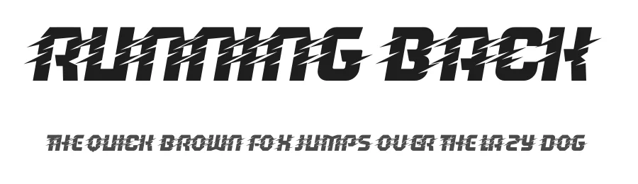 Running Back by Trequartista Studio β Display Font