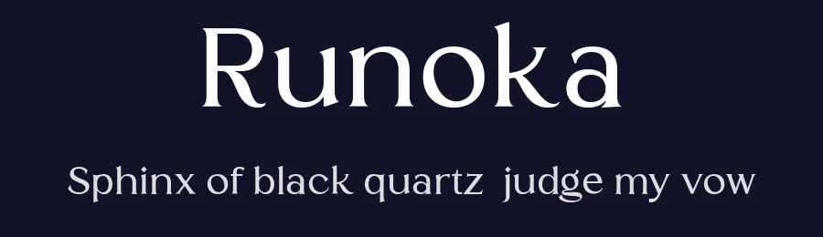 Runoka by Pentagonistudio — Serif Font — thumbnail 2