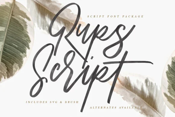 Rups Script Font by Maulana Creative by Maulana Creative — Script Handwritten Font