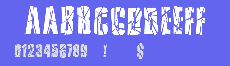 Ruptured Sans by Manfred Klein — Decorative Font — thumbnail 3