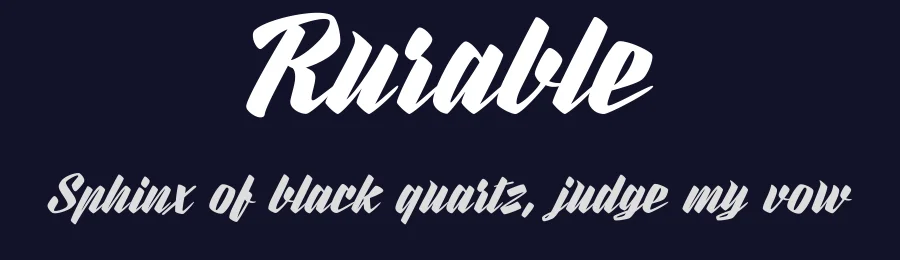 Rurable by Måns Grebäck — Script Handwritten Font — thumbnail 2