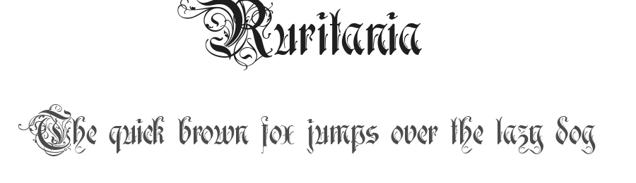 Ruritania by Paul Lloyd — Blackletter Font