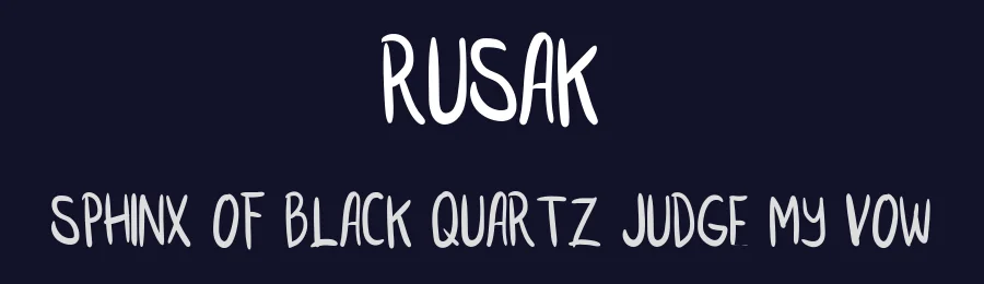 Rusak by Rusak — Decorative Font — thumbnail 2