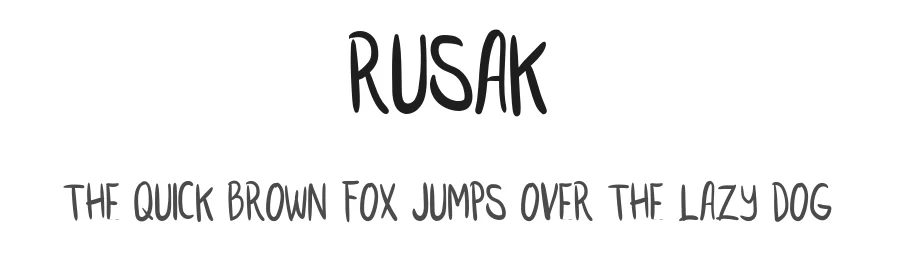 Rusak by Rusak — Decorative Font