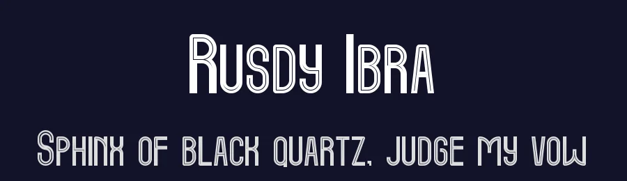 Rusdy Ibra by StringLabs Creative Studio — Sans Serif Font — thumbnail 2