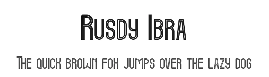 Rusdy Ibra by StringLabs Creative Studio — Sans Serif Font