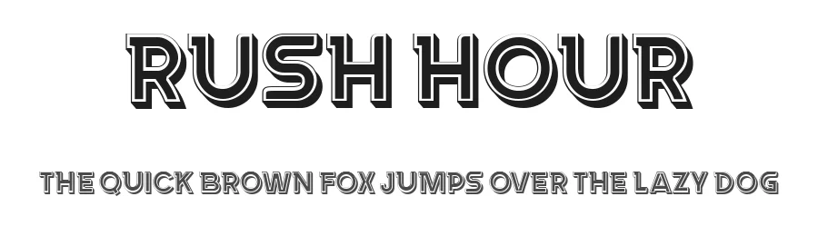 Rush Hour by Vladimir Nikolic β Sans Serif Font