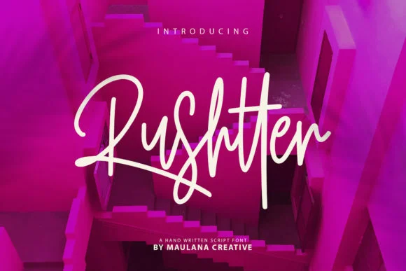 Rushtter Font by Maulana Creative — Script Handwritten Font