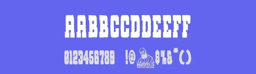 Rusky West by Woodcutter — Decorative Font — thumbnail 3