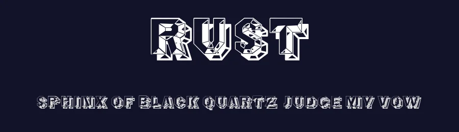 Rust by Vladimir Nikolic — Decorative Font — thumbnail 2