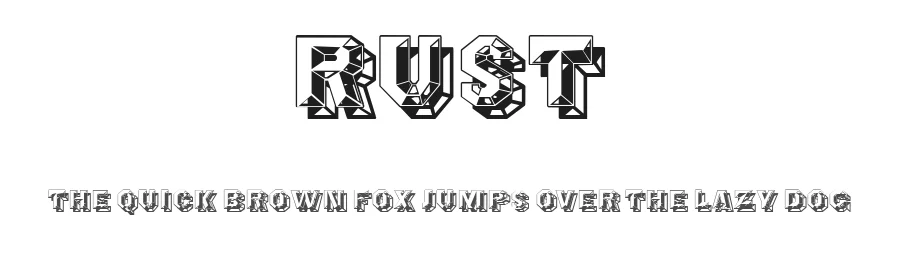 Rust by Vladimir Nikolic — Decorative Font