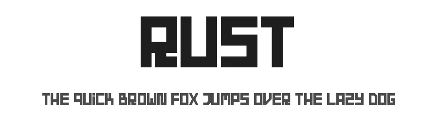 Rust by Ben Kohan — Display Font