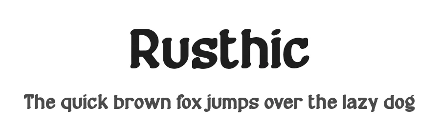 Rusthic by Vunira Design — Sans Serif Font