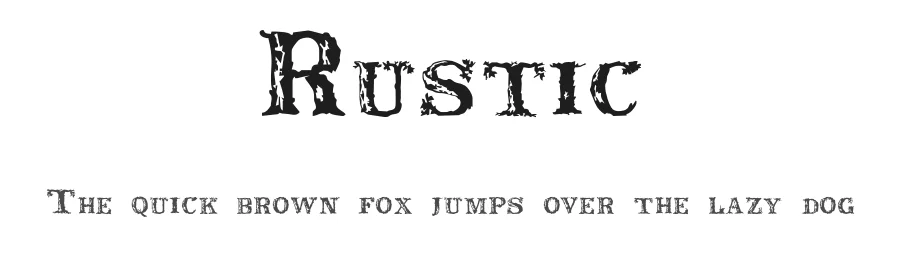 Rustic by Intellecta Design — Decorative Font