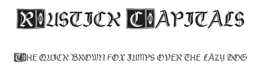 Rustick Capitals by Paul Lloyd — Blackletter Font