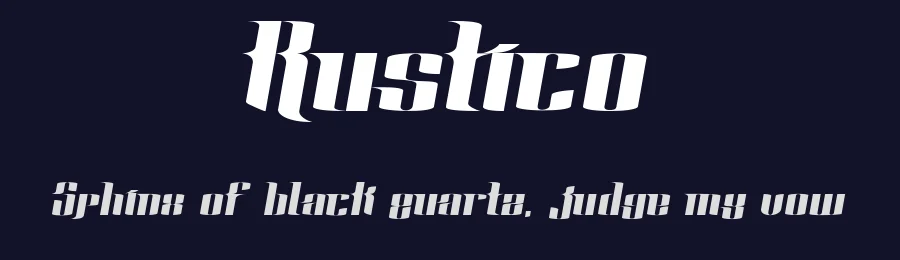 Rustico by John Gauthier — Decorative Font — thumbnail 2