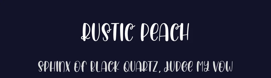 Rustic Peach by Jimtype Studio — Script Handwritten Font — thumbnail 2