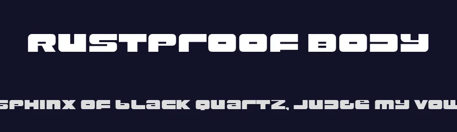 Rustproof Body by Typodermic Fonts — Display Font — thumbnail 2