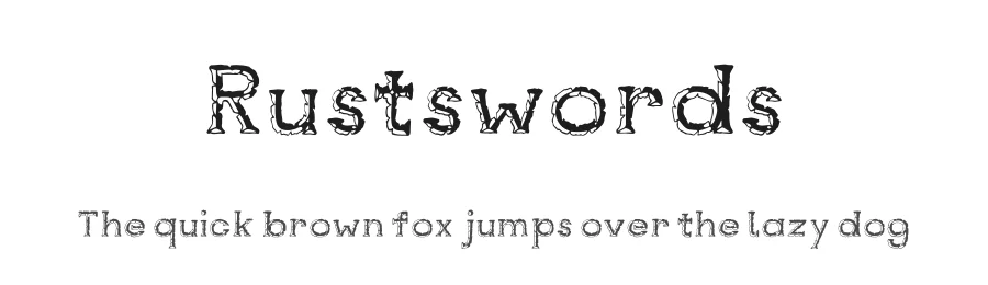 Rustswords by RenΓ© Wagner β Decorative Font