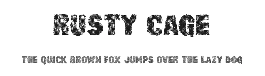 Rusty Cage by Billy Argel Fonts ® — Decorative Font