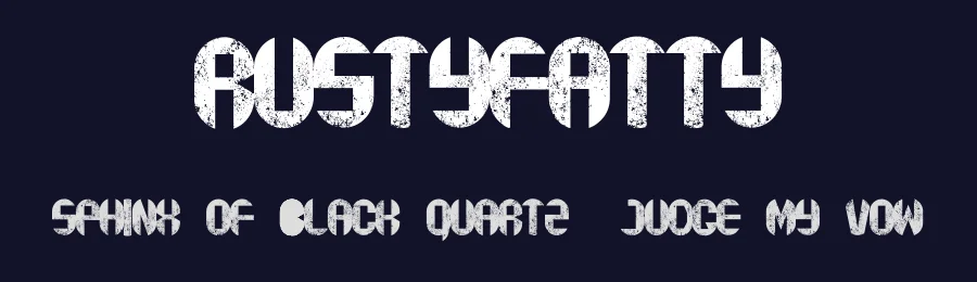 rustyfatty by tups — Decorative Font — thumbnail 2
