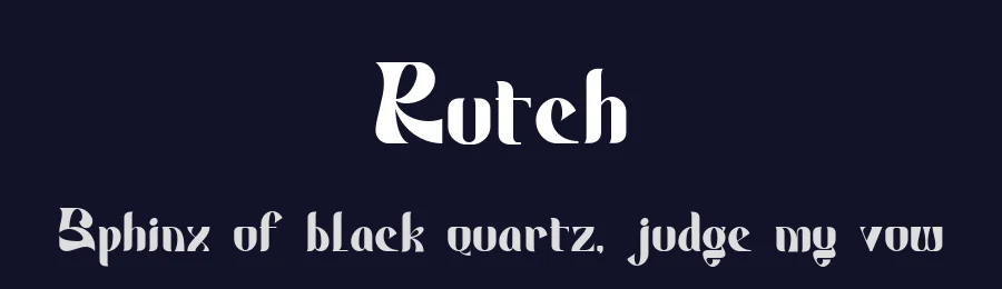 Rutch by Typetemp Studio — Decorative Font — thumbnail 2