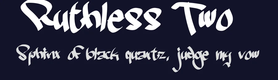 Ruthless Two by Måns Grebäck — Script Handwritten Font — thumbnail 2