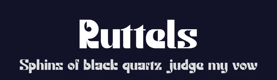 Ruttels by Irfan Hidayat — Sans Serif Font — thumbnail 2