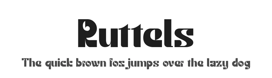 Ruttels by Irfan Hidayat β Sans Serif Font