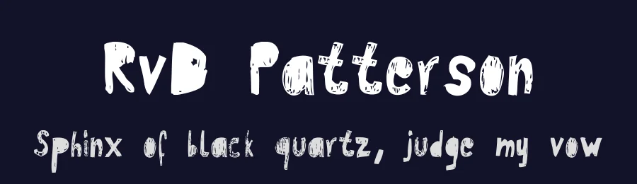 RvD Patterson by Rich.vom.Dorf. — Script Handwritten Font — thumbnail 2