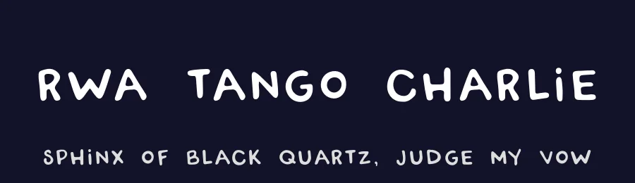 RWA Tango Charlie by Rachel White Art — Script Handwritten Font — thumbnail 2
