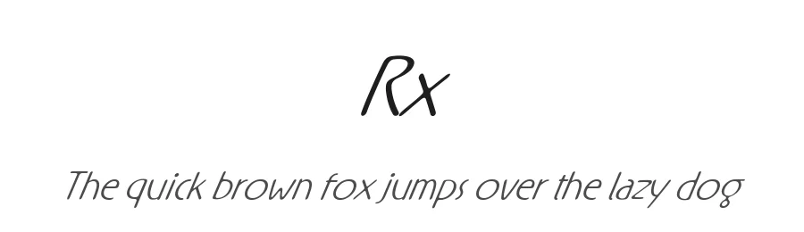 Rx by Apostrophic Labs β Decorative Font