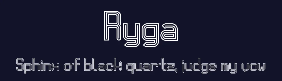 Ryga by GGBotNet — Decorative Font — thumbnail 2