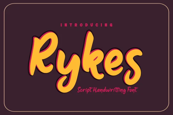 Rykes Font by Productype — Script Handwritten Font