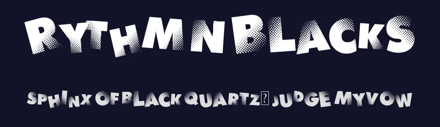 Rythm N Blacks by imagex — Decorative Font — thumbnail 2