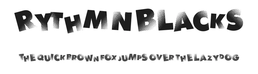 Rythm N Blacks by imagex — Decorative Font
