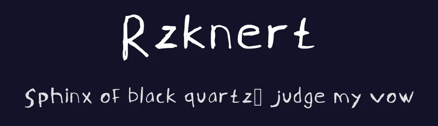 Rzknert by Fai Razak — Script Handwritten Font — thumbnail 2