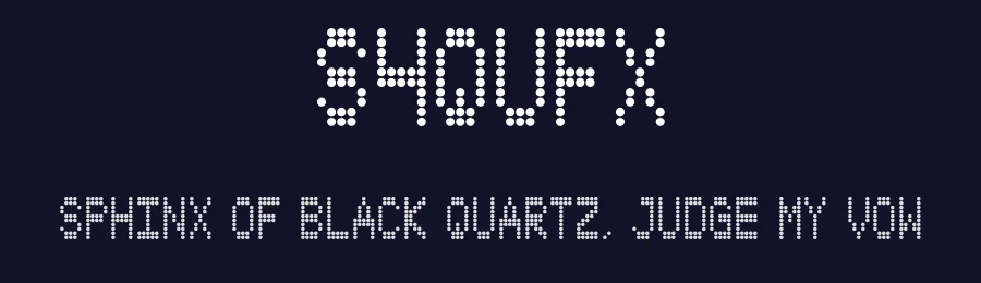 S4QUFX by the Type Fetish — Display Font — thumbnail 2