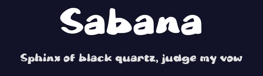 Sabana by wepfont.com — Decorative Font — thumbnail 2