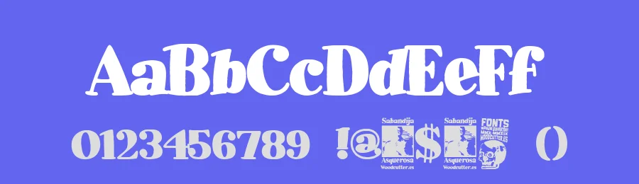 Sabandija Asquerosa by Woodcutter — Decorative Font — thumbnail 3