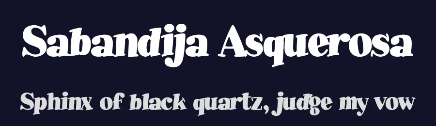 Sabandija Asquerosa by Woodcutter — Decorative Font — thumbnail 2